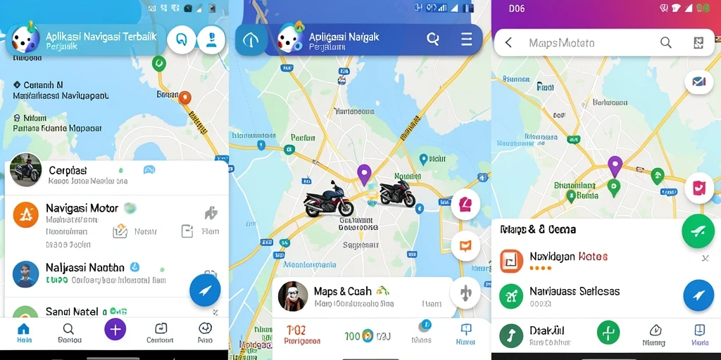 Antarmuka aplikasi D06 yang intuitif untuk navigasi motor.
