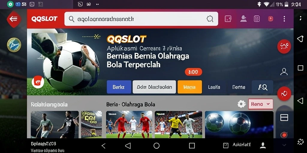 Antarmuka pengguna aplikasi QQSLOT yang menarik dan informatif.