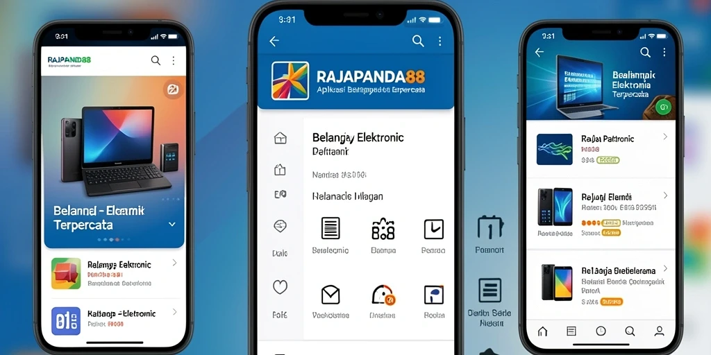 Antarmuka pengguna aplikasi RAJAPANDA88 yang modern dan fungsional.